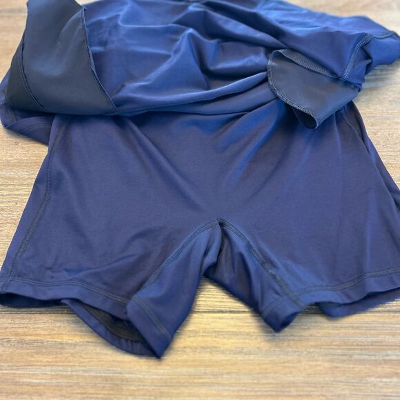 Polo Golf by Ralph Lauren A-Line Navy Blue Mini Sport Skirt, Size L, NWT